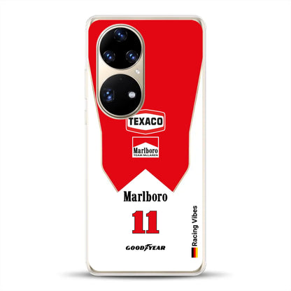 James Hunt McLaren M23 Livery - Custodia per cellulare personalizzata per Huawei