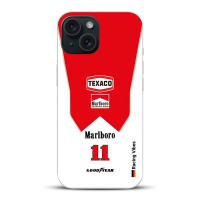 James Hunt McLaren M23 Livery - Individuelle Handyhülle für iPhone