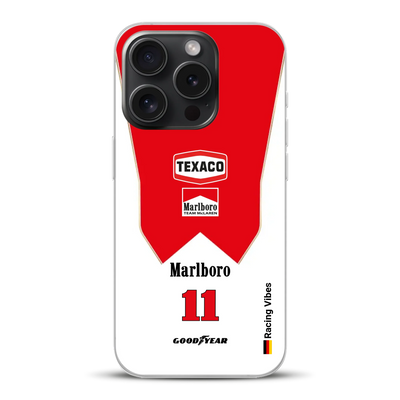 James Hunt McLaren M23 Livery - Individuelle Handyhülle für iPhone