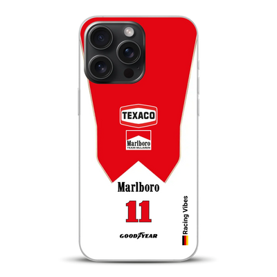 James Hunt McLaren M23 Livery - Individuelle Handyhülle für iPhone