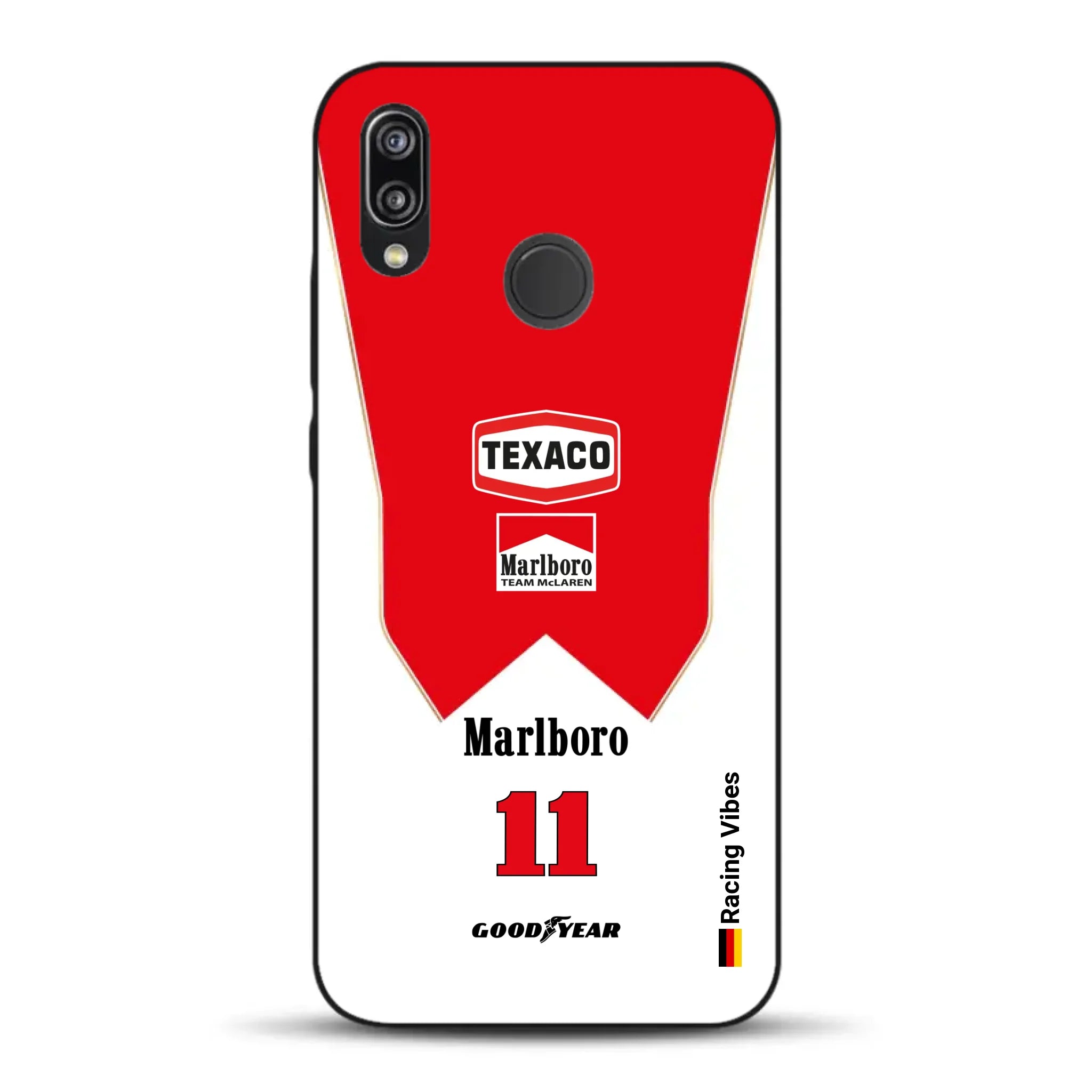 James Hunt McLaren M23 Livery - Custodia per cellulare personalizzata per Huawei
