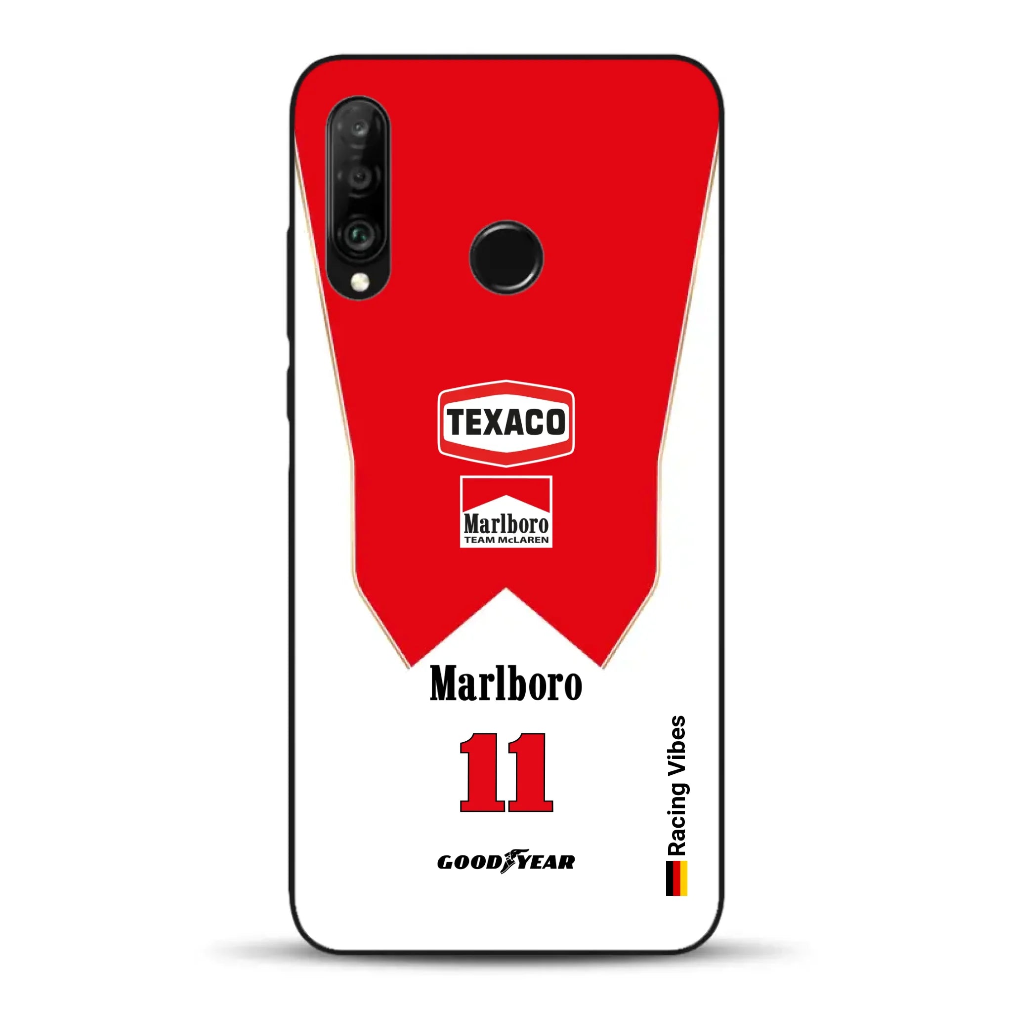 James Hunt McLaren M23 Livery - Custodia per cellulare personalizzata per Huawei