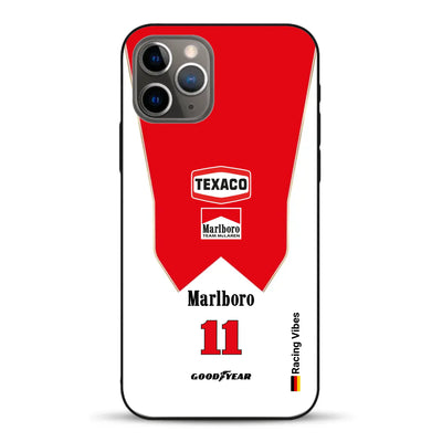James Hunt McLaren M23 Livery - Individuelle Handyhülle für iPhone