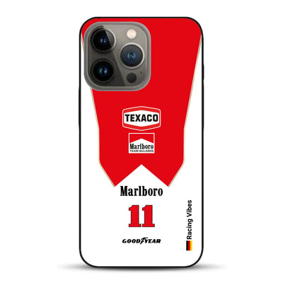 James Hunt McLaren M23 Livery - Individuelle Handyhülle für iPhone