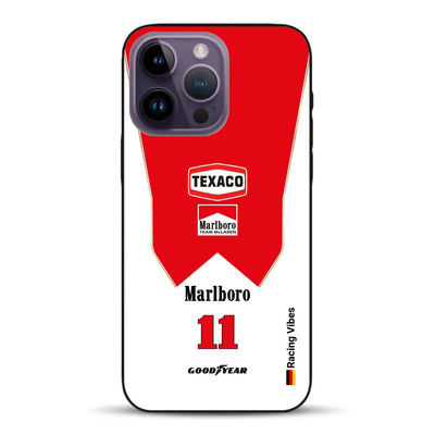 James Hunt McLaren M23 Livery - Individuelle Handyhülle für iPhone