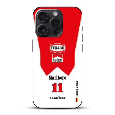 James Hunt McLaren M23 Livery - Individuelle Handyhülle für iPhone
