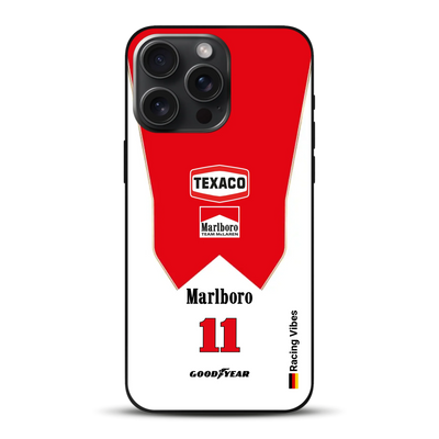 James Hunt McLaren M23 Livery - Individuelle Handyhülle für iPhone