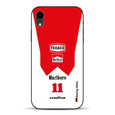 James Hunt McLaren M23 Livery - Individuelle Handyhülle für iPhone