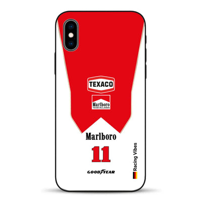 James Hunt McLaren M23 Livery - Individuelle Handyhülle für iPhone