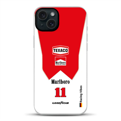 James Hunt McLaren M23 Livery - Individuelle Handyhülle für iPhone