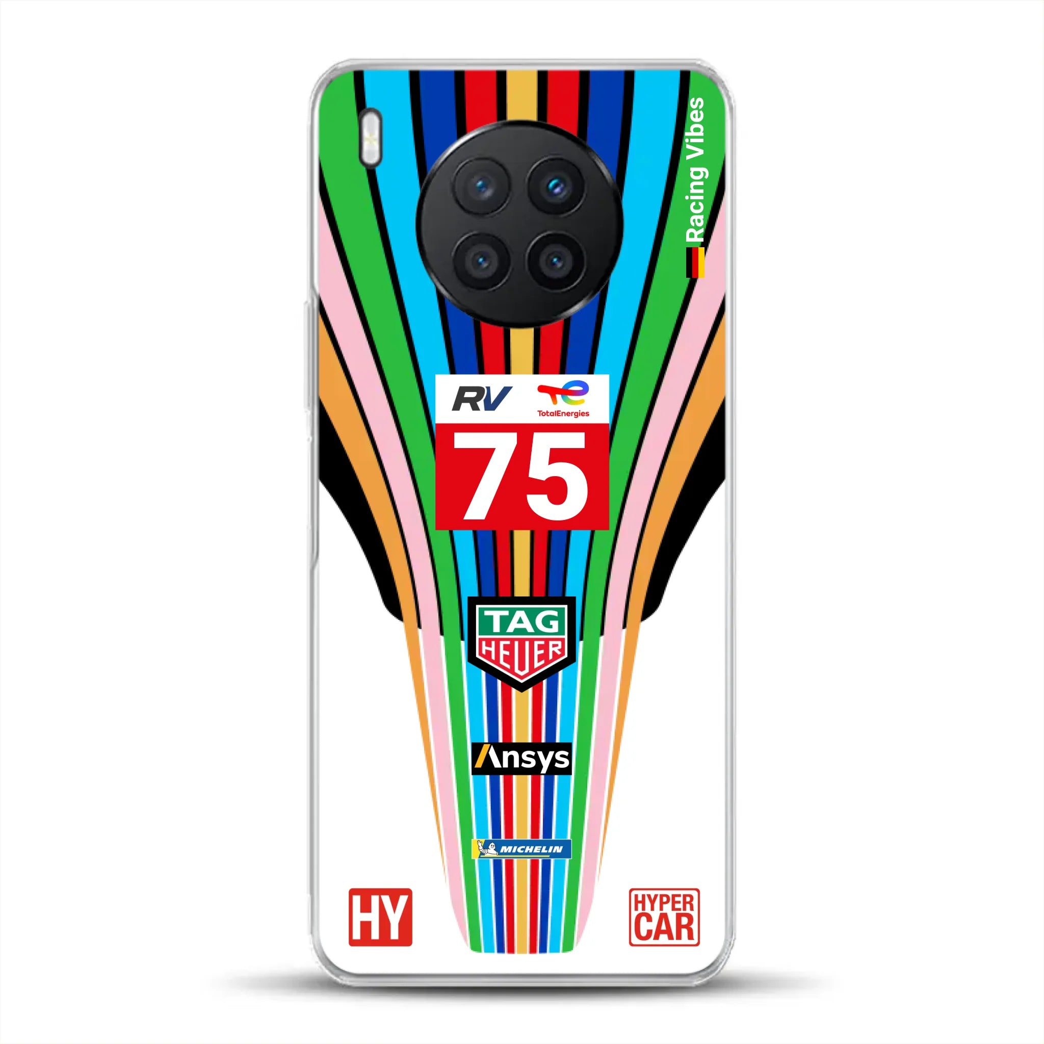 Porsche 963 #75 2023 Livery - Custodia per cellulare personalizzata per Huawei