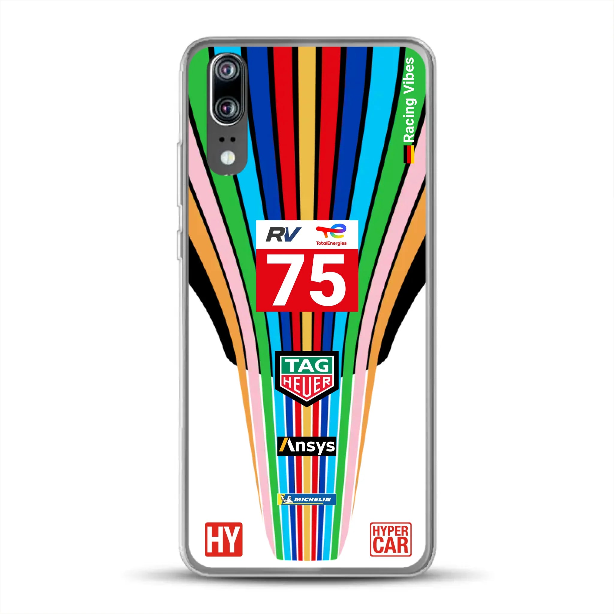 Porsche 963 #75 2023 Livery - Custodia per cellulare personalizzata per Huawei