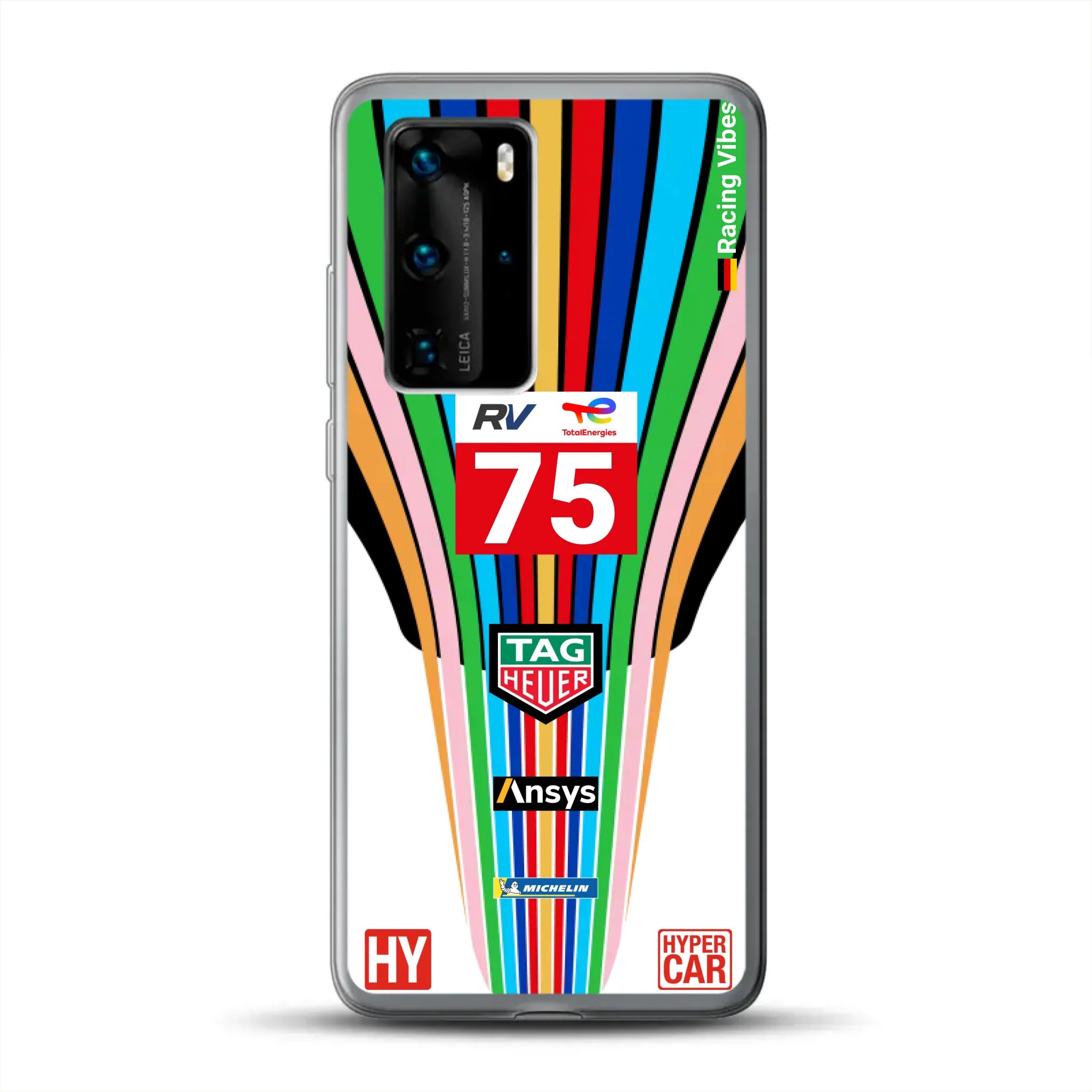 Porsche 963 #75 2023 Livery - Custodia per cellulare personalizzata per Huawei