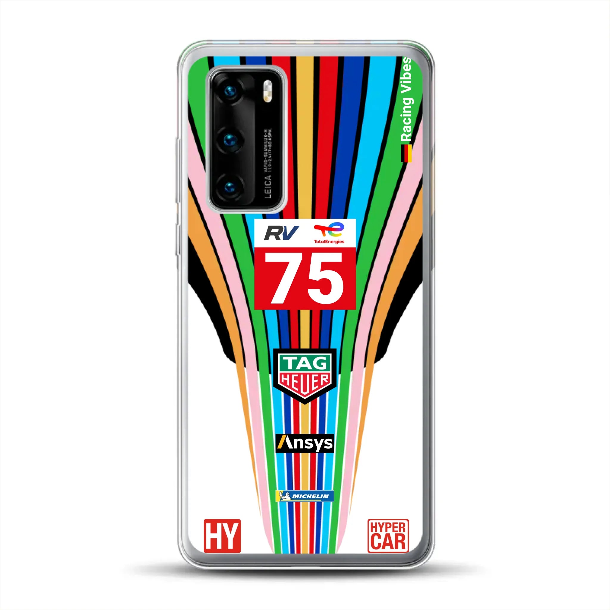 Porsche 963 #75 2023 Livery - Custodia per cellulare personalizzata per Huawei