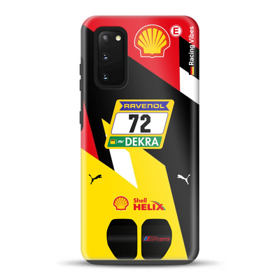 RMG M4 GT3 #72 Nürburgring 24h Qualifiers 2024 Livery – Custodia premium personalizzata per Samsung