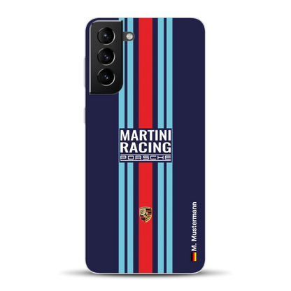 Martini Porsche Livery #2 - Individuelle Handyhülle für Samsung
