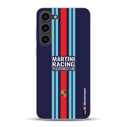 Martini Porsche Livery #2 - Individuelle Handyhülle für Samsung