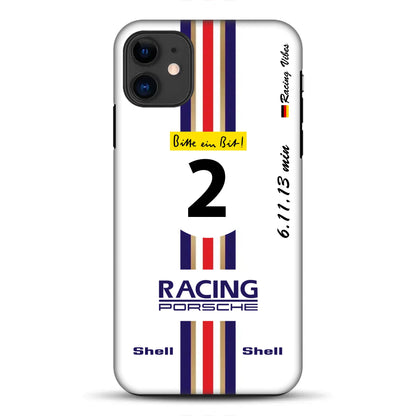956K #2 Bellof Rekordrunde Nordschleife 1983 Livery – Custodia premium personalizzata per iPhone