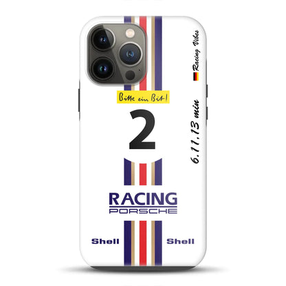 956K #2 Bellof Rekordrunde Nordschleife 1983 Livery – Custodia premium personalizzata per iPhone