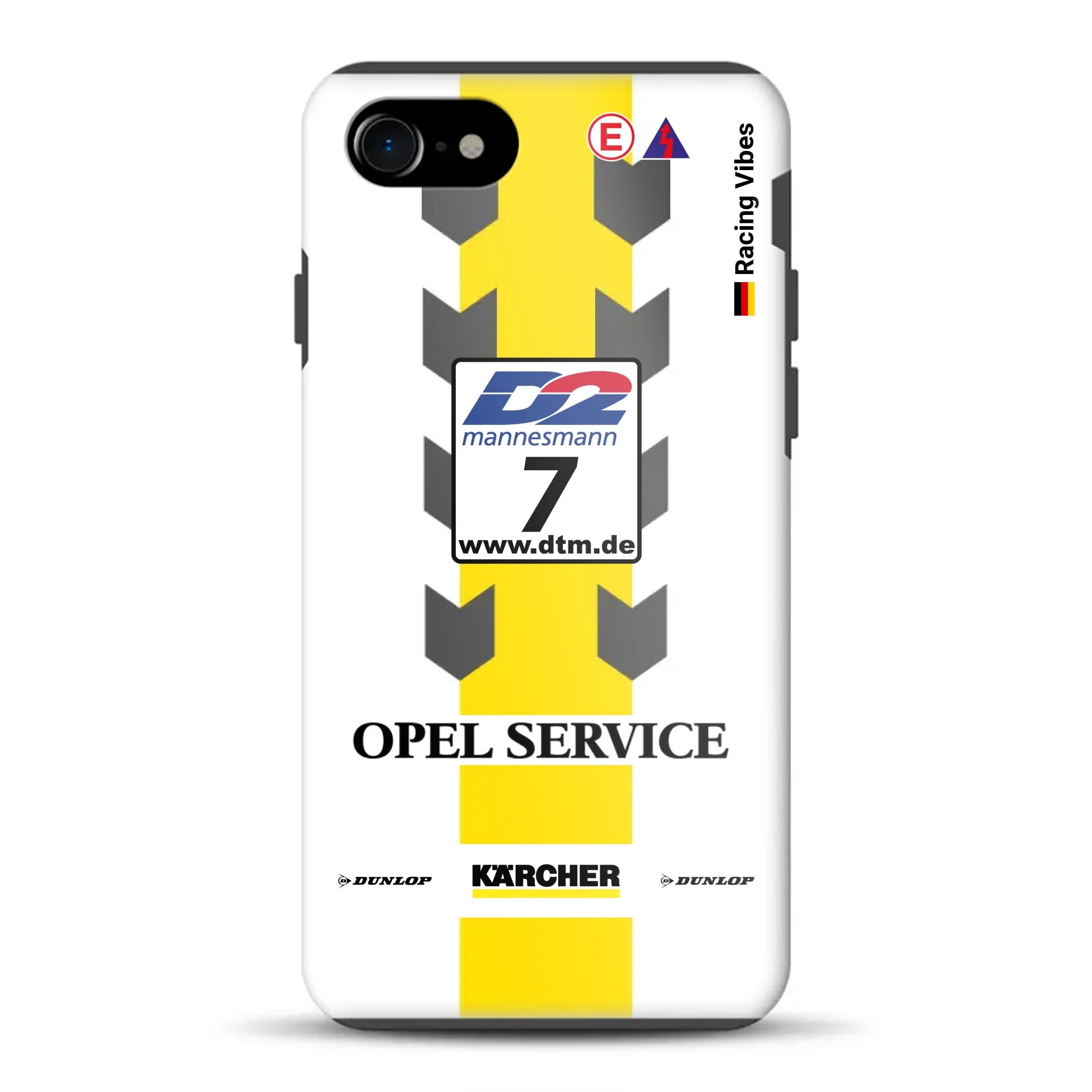 Astra V8 Coupé DTM #7 Team Phoenix 2000 Livery – Custodia premium personalizzata per iPhone