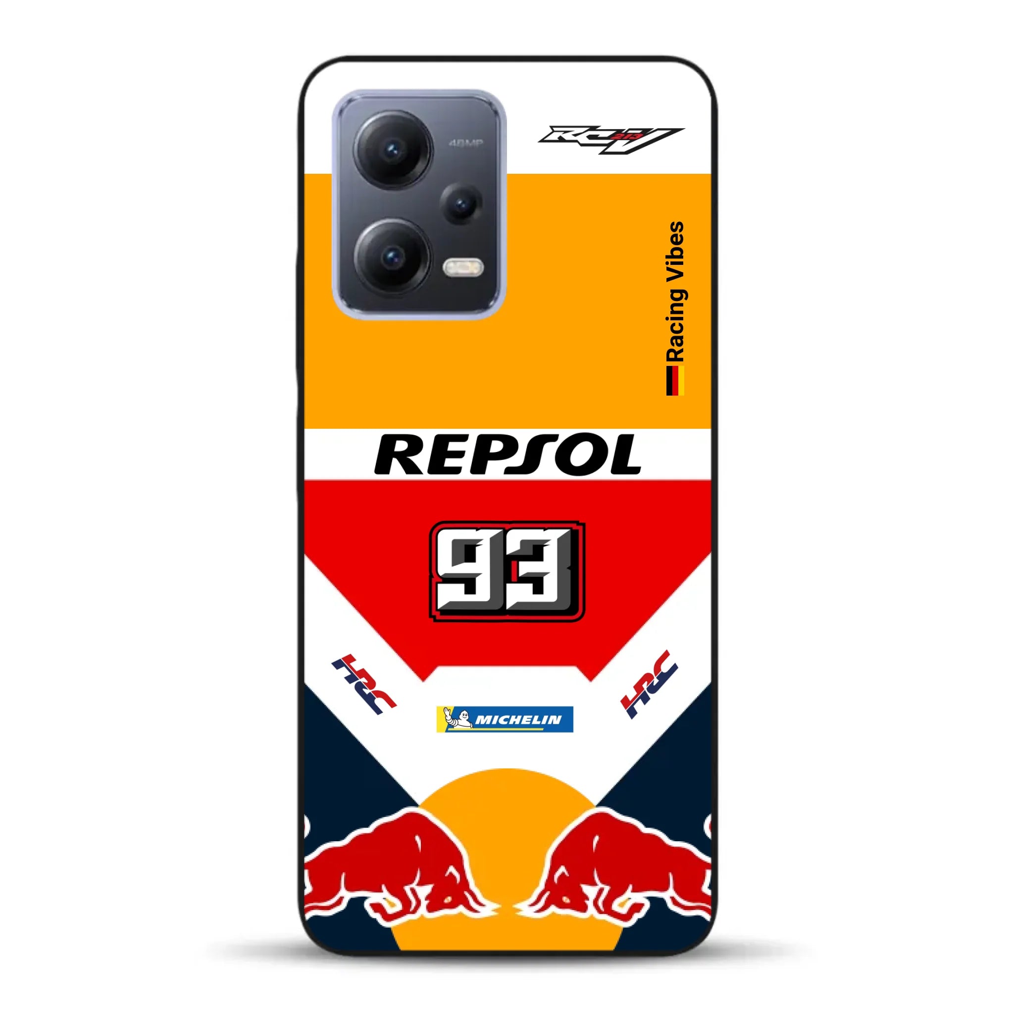 RC213V MotoGP Marc Márquez 2019 Champion Livery - Custodia per cellulare personalizzata per Xiaomi