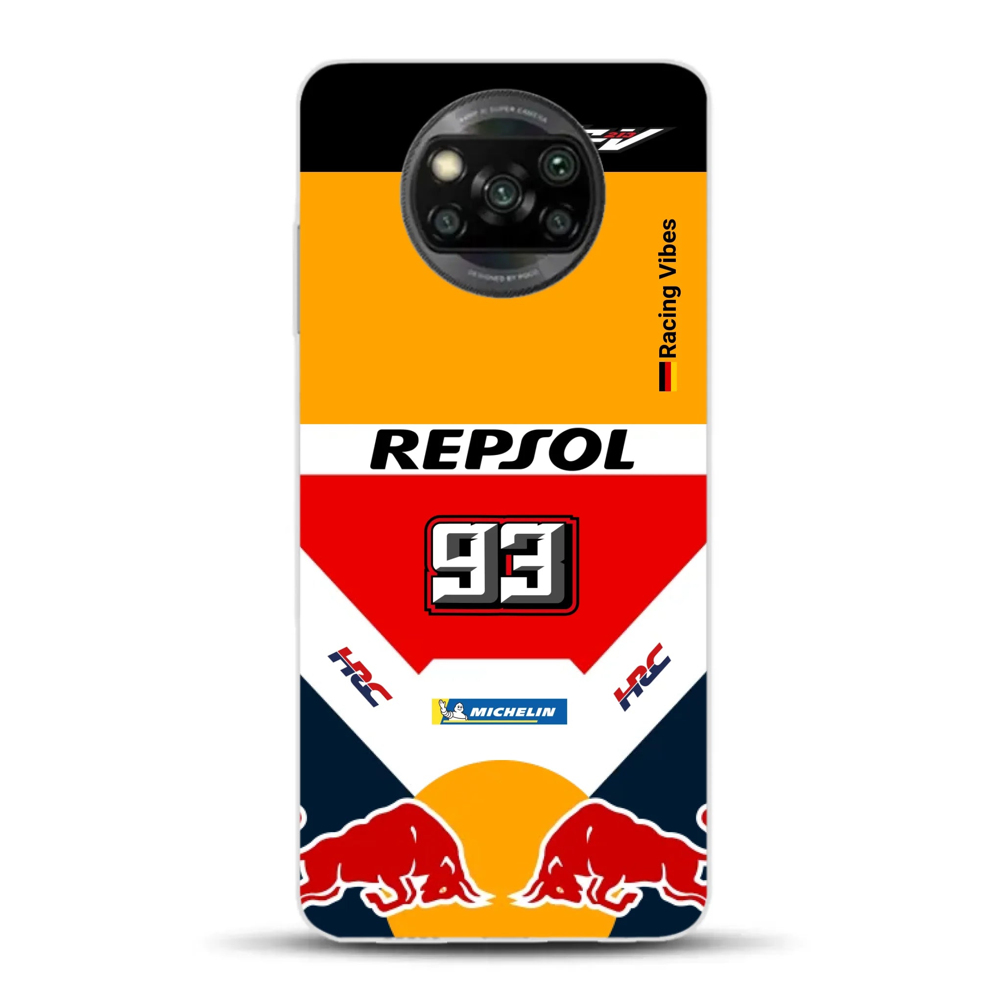 RC213V MotoGP Marc Márquez 2019 Champion Livery - Custodia per cellulare personalizzata per Xiaomi