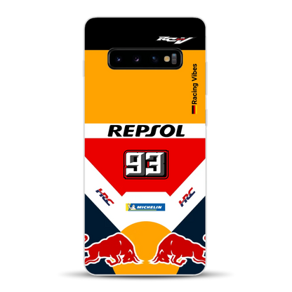 RC213V MotoGP Marc Márquez 2019 Champion Livery - Custodia per cellulare personalizzata per Samsung