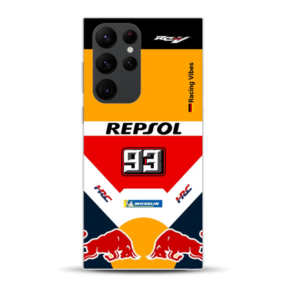RC213V MotoGP Marc Márquez 2019 Champion Livery - Custodia per cellulare personalizzata per Samsung