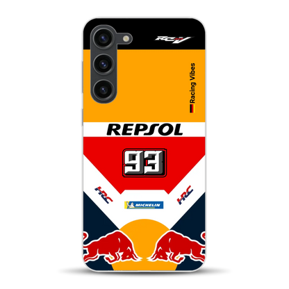 RC213V MotoGP Marc Márquez 2019 Champion Livery - Custodia per cellulare personalizzata per Samsung