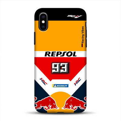 RC213V MotoGP Marc Márquez 2019 Champion Livery – Custodia premium personalizzata per iPhone
