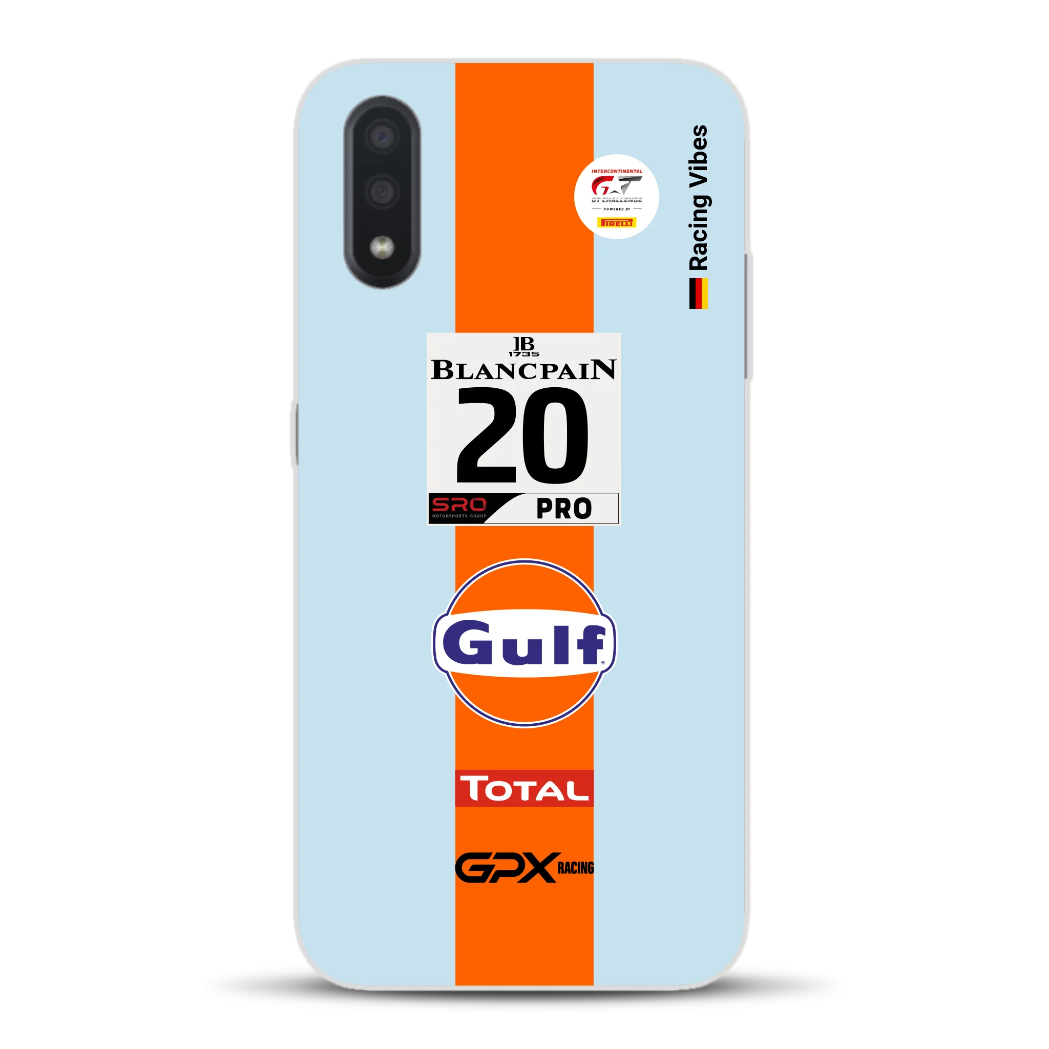 Gulf Porsche GT Livery - Individuelle Handyhülle für Samsung