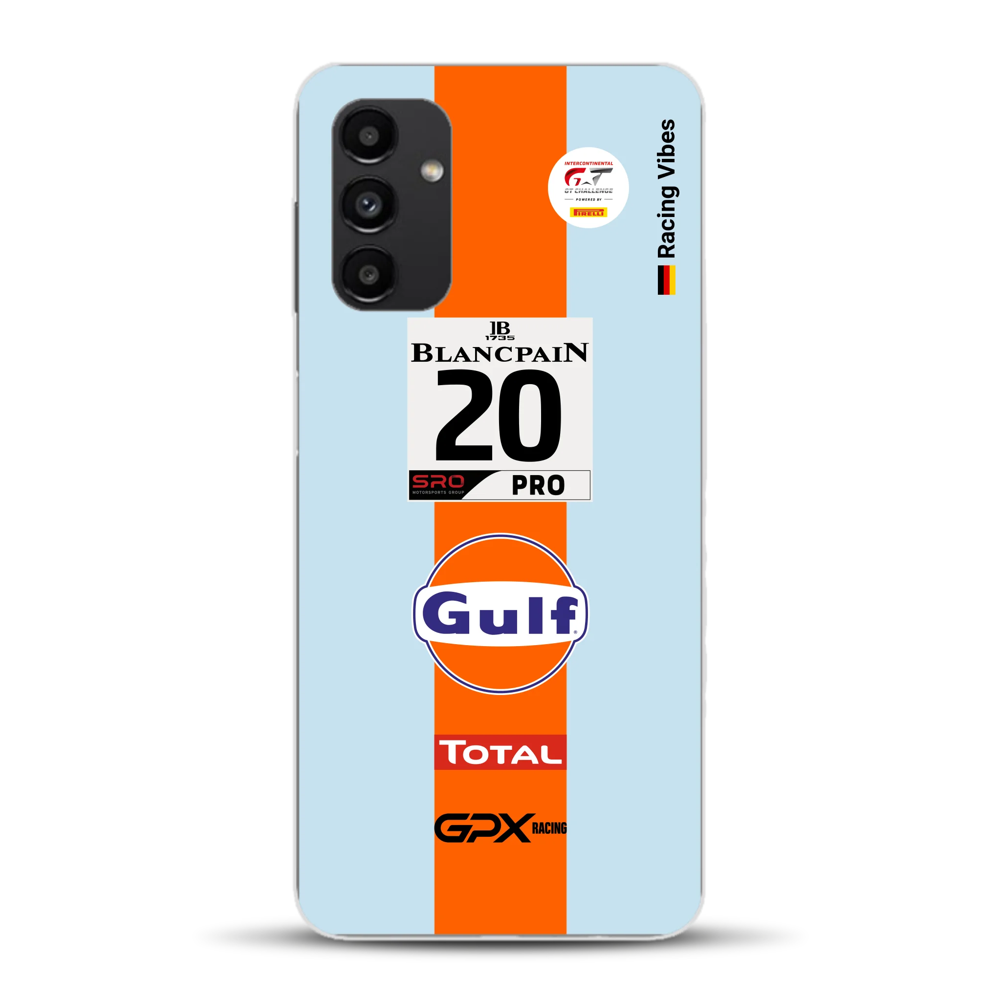 Gulf Porsche GT Livery - Individuelle Handyhülle für Samsung