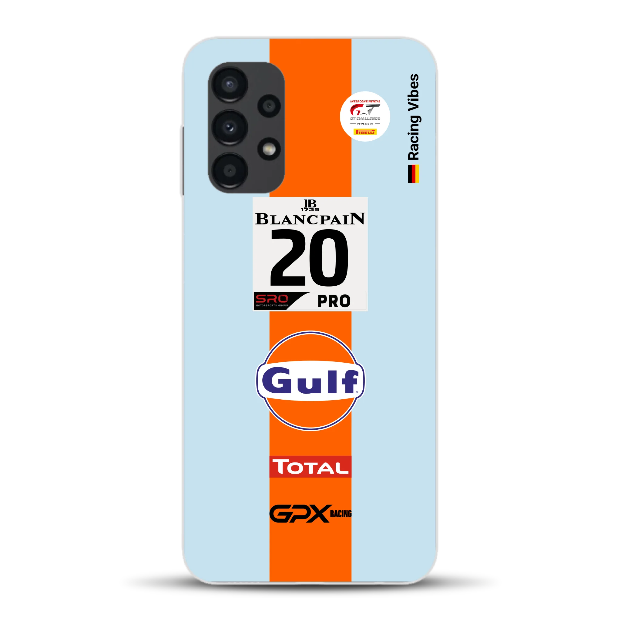 Gulf Porsche GT Livery - Individuelle Handyhülle für Samsung