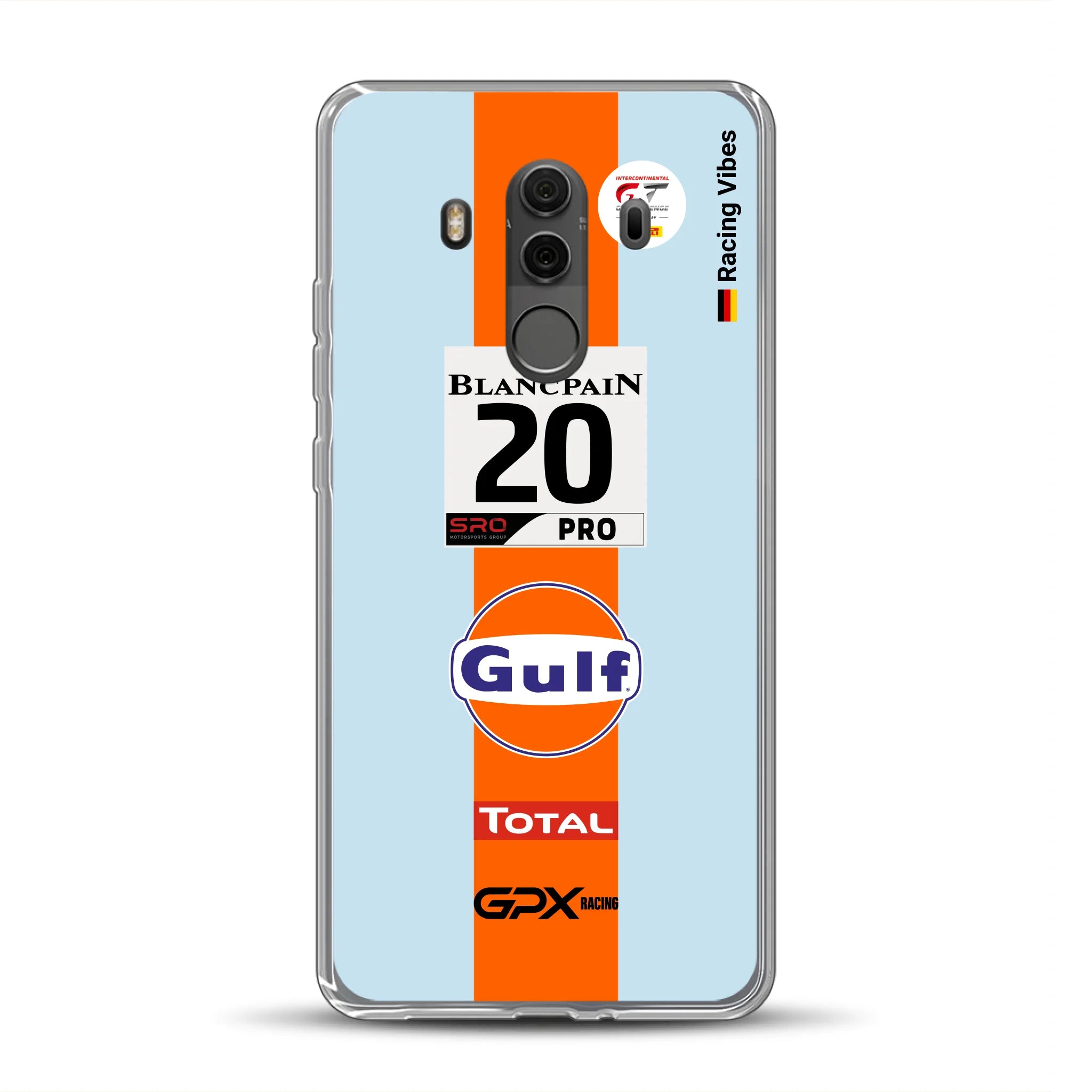 Gulf Porsche GT Livery - Custom phone case for Huawei