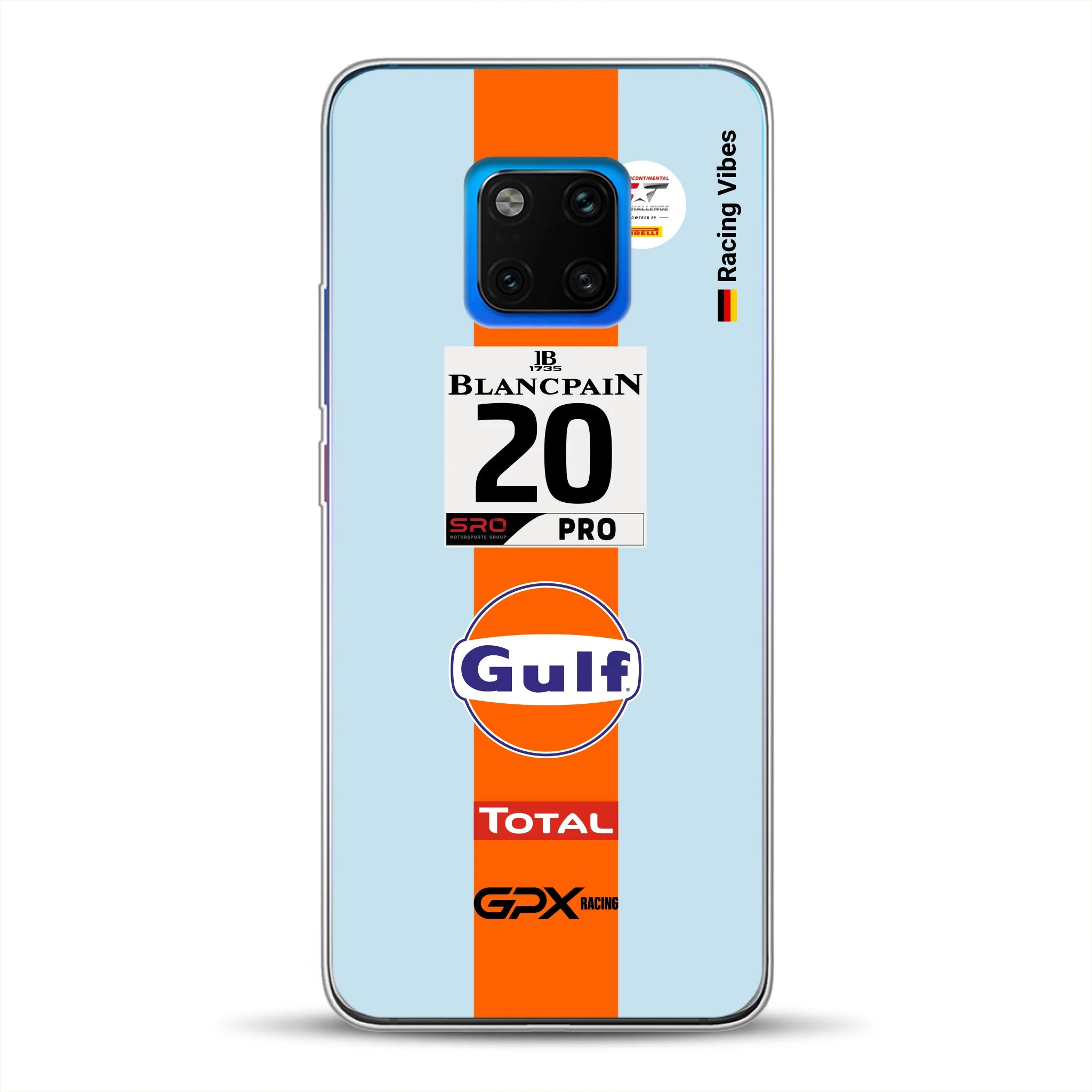 Gulf Porsche GT Livery - Custom phone case for Huawei