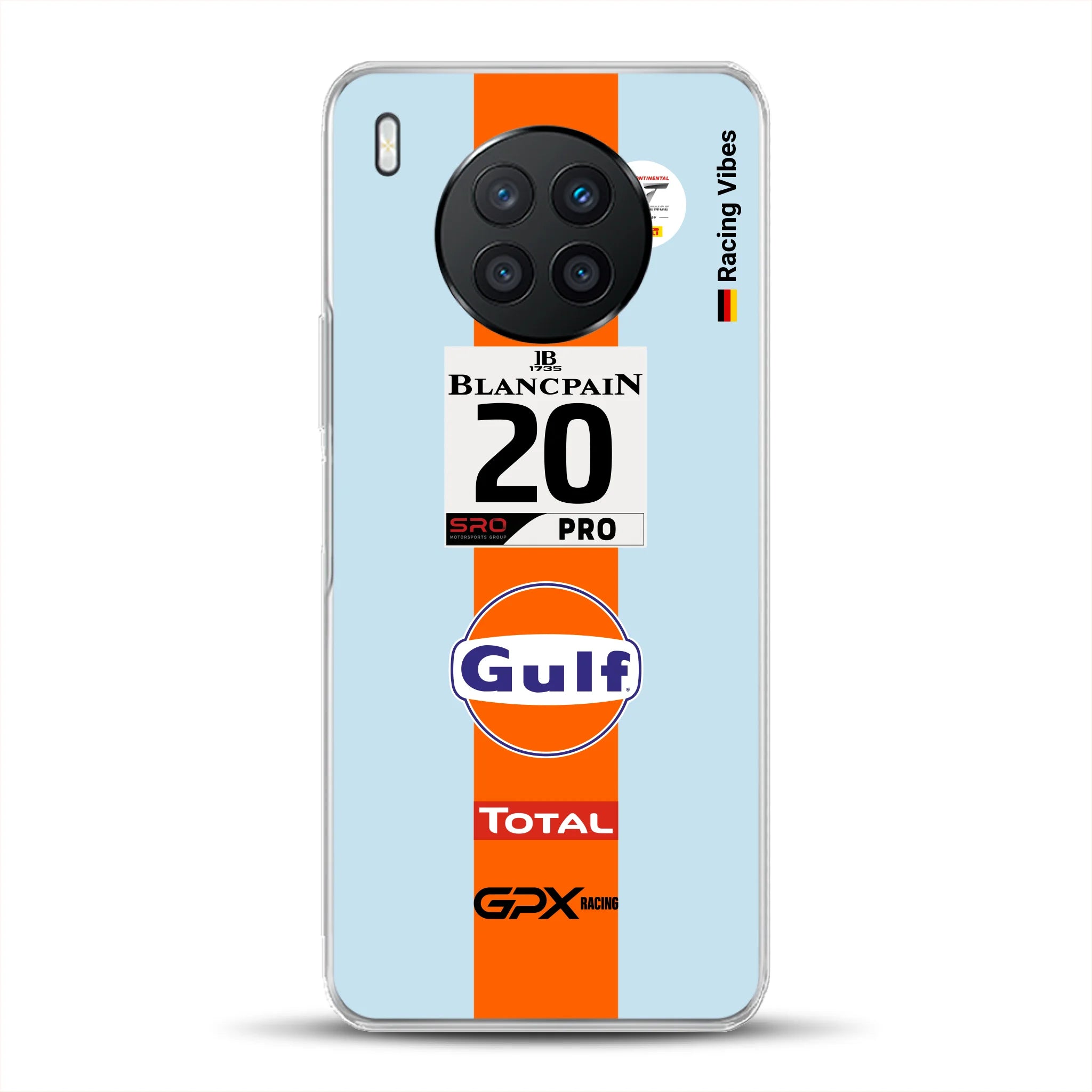 Gulf Porsche GT Livery - Custom phone case for Huawei