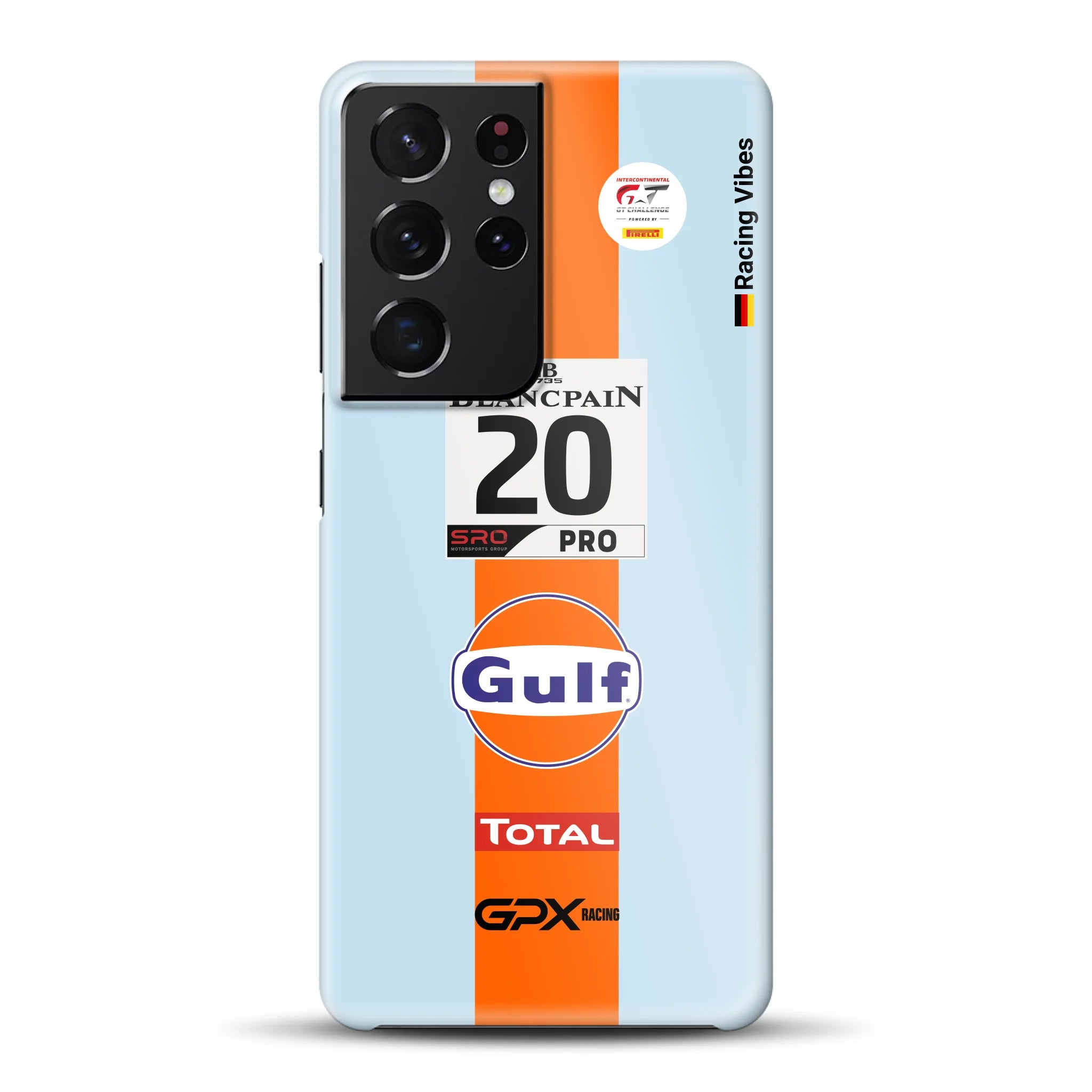 Gulf Porsche GT Livery -  Hard case for Samsung