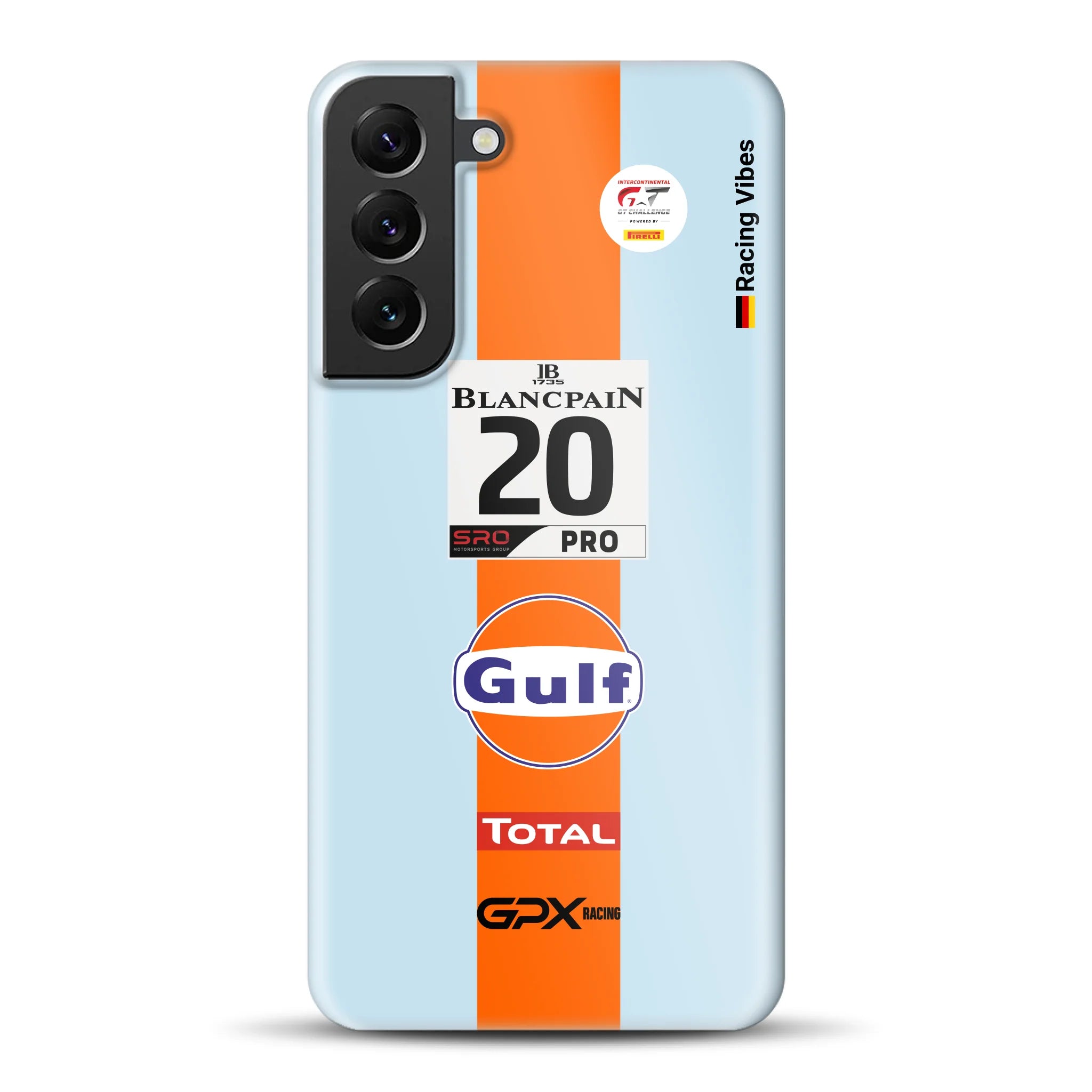 Gulf Porsche GT Livery -  Hard case for Samsung