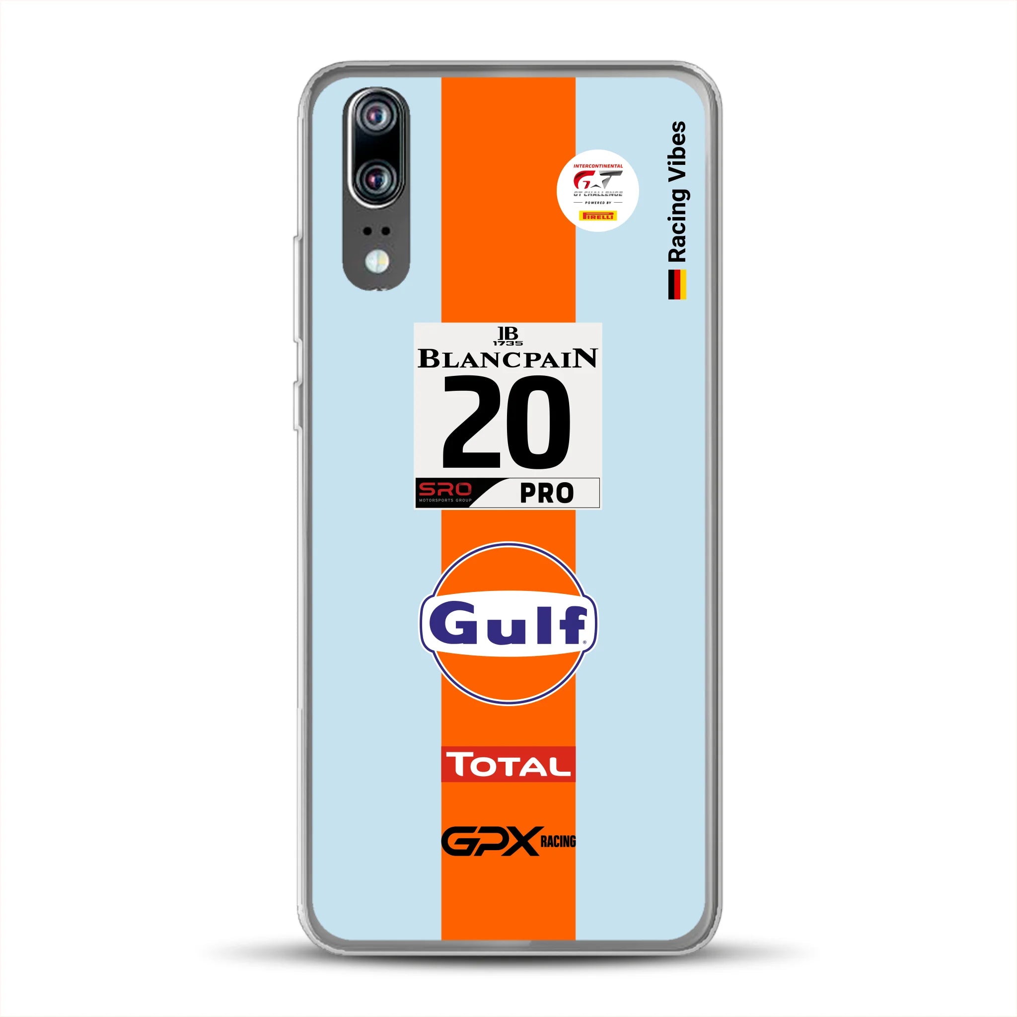 Gulf Porsche GT Livery - Individuelle Handyhülle für Huawei