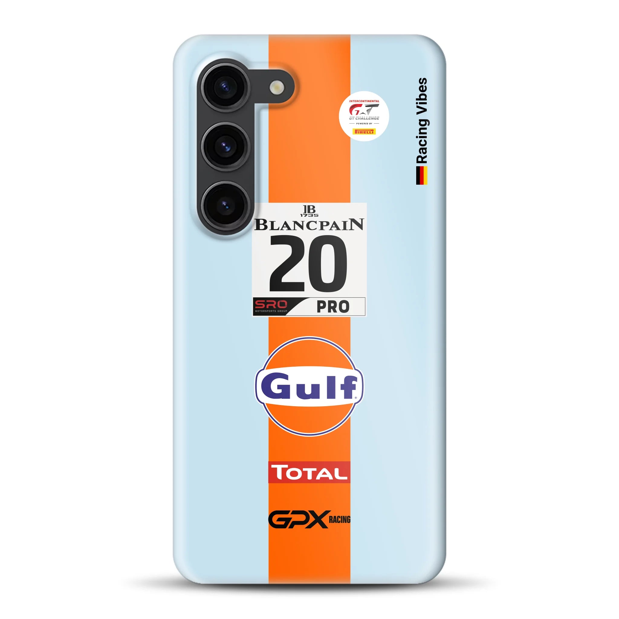 Gulf Porsche GT Livery -  Hard case for Samsung