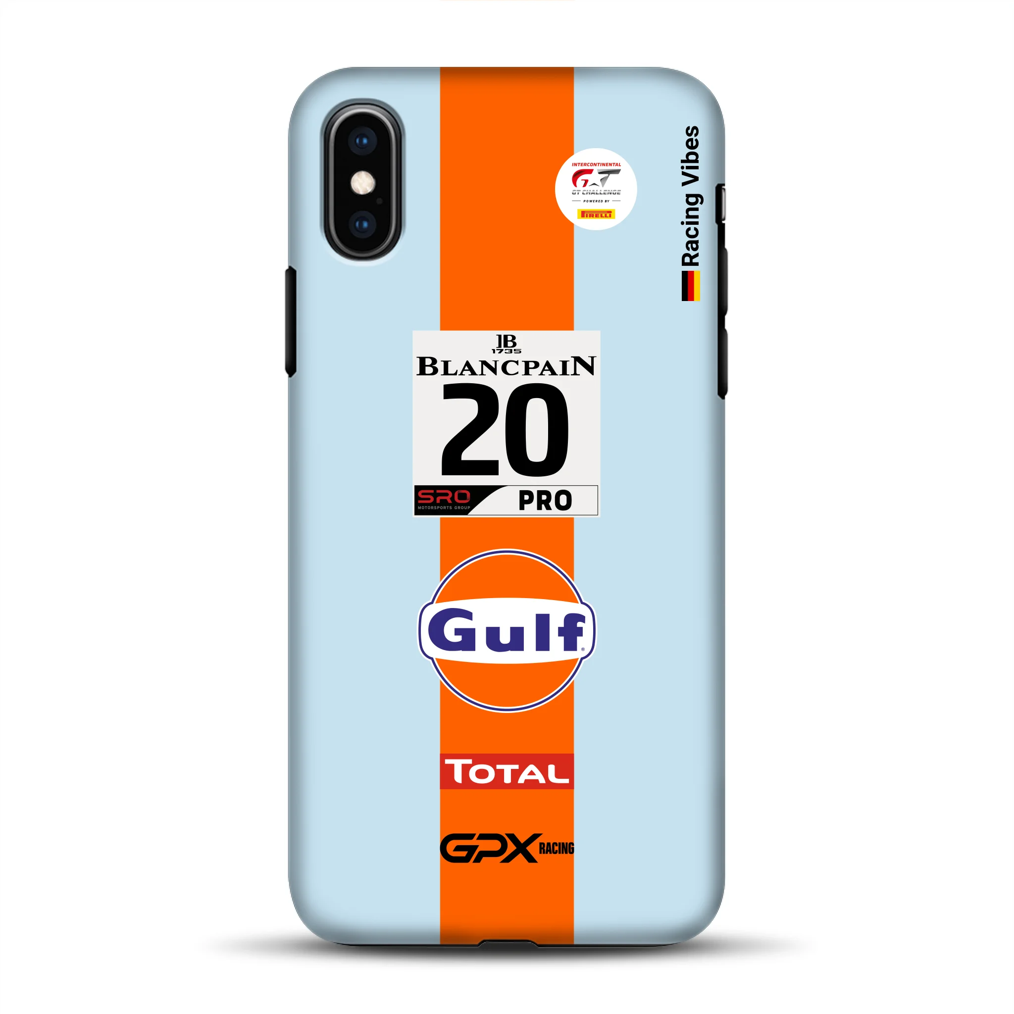 Gulf Porsche GT Livery - Individuelle Premium Hülle für iPhone