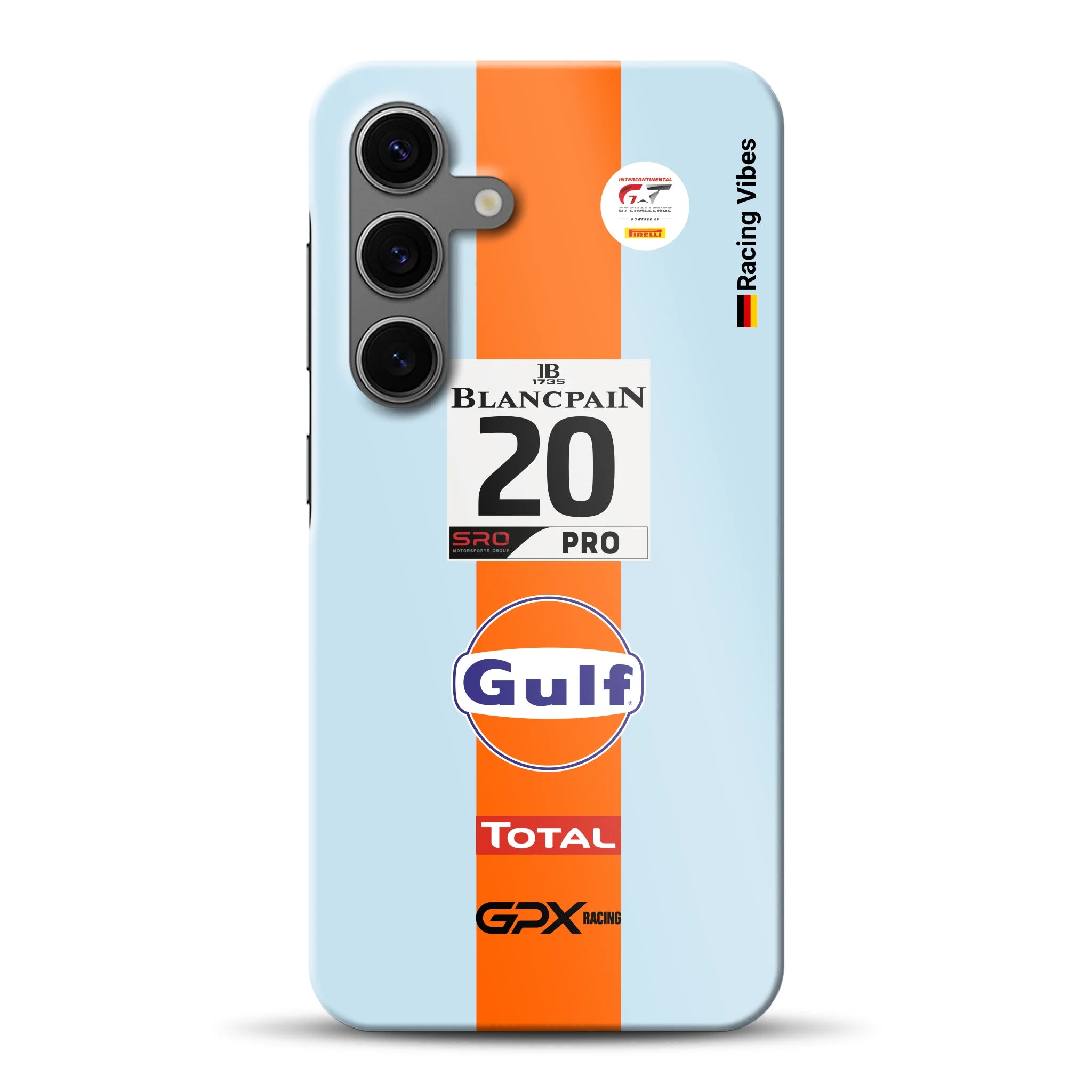 Gulf Porsche GT Livery -  Hard case for Samsung