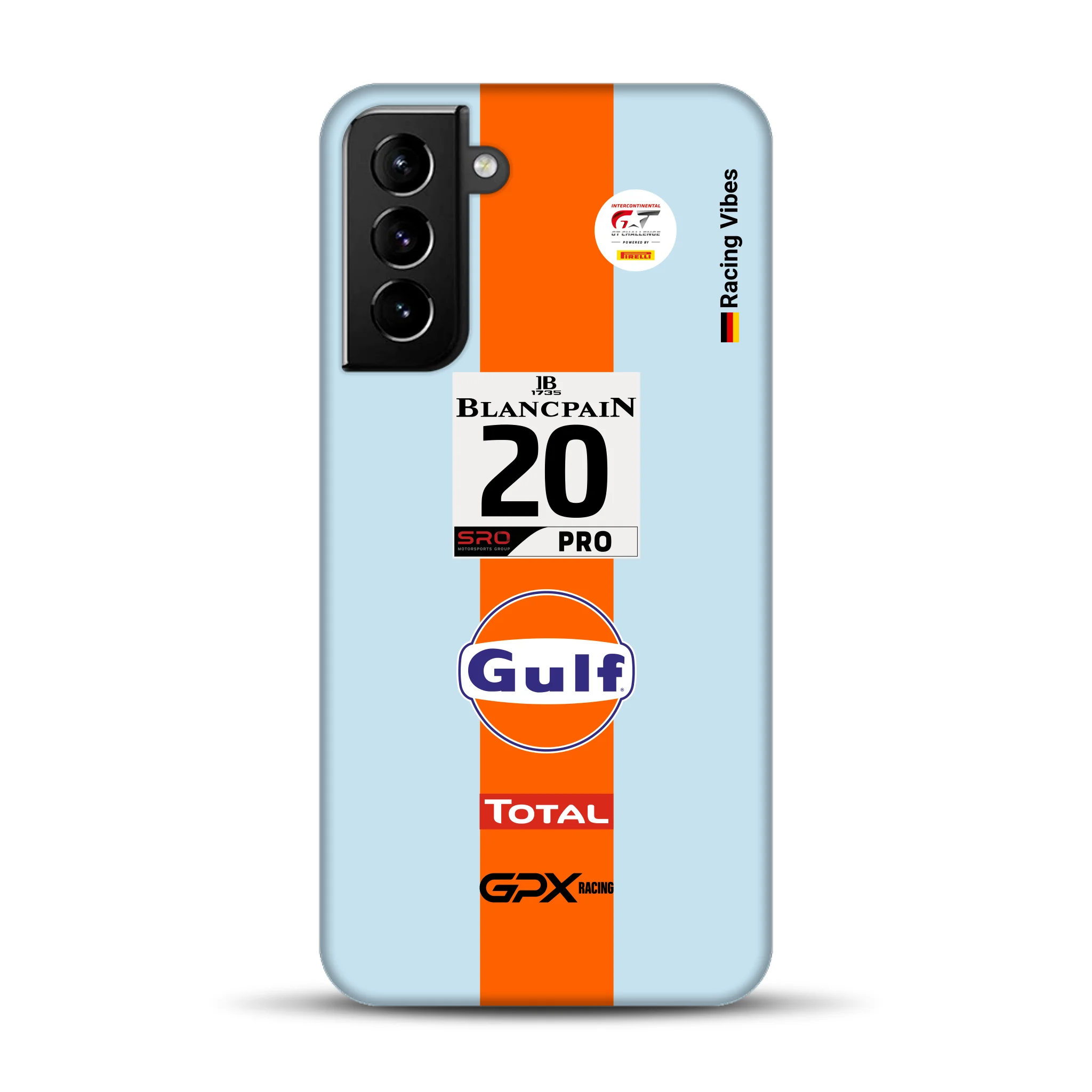 Gulf Porsche GT Livery – Custom Premium Case for Samsung