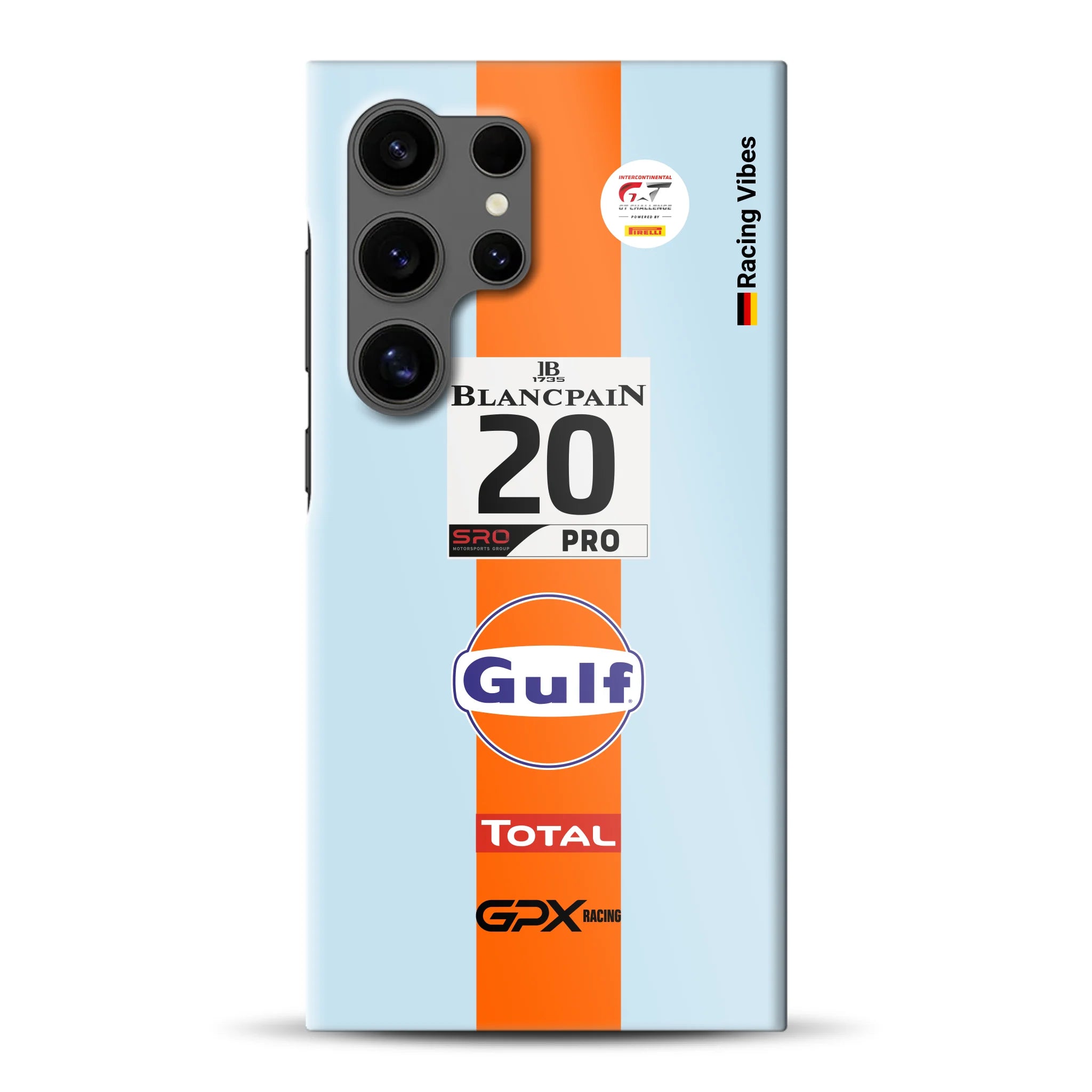 Gulf Porsche GT Livery -  Hard case for Samsung