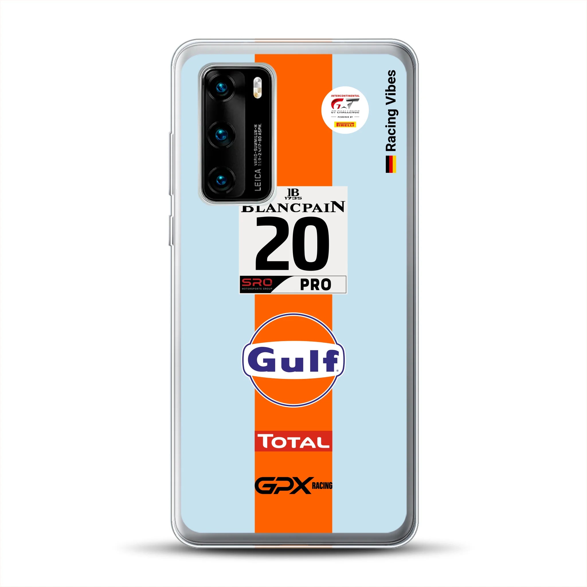 Gulf Porsche GT Livery - Individuelle Handyhülle für Huawei