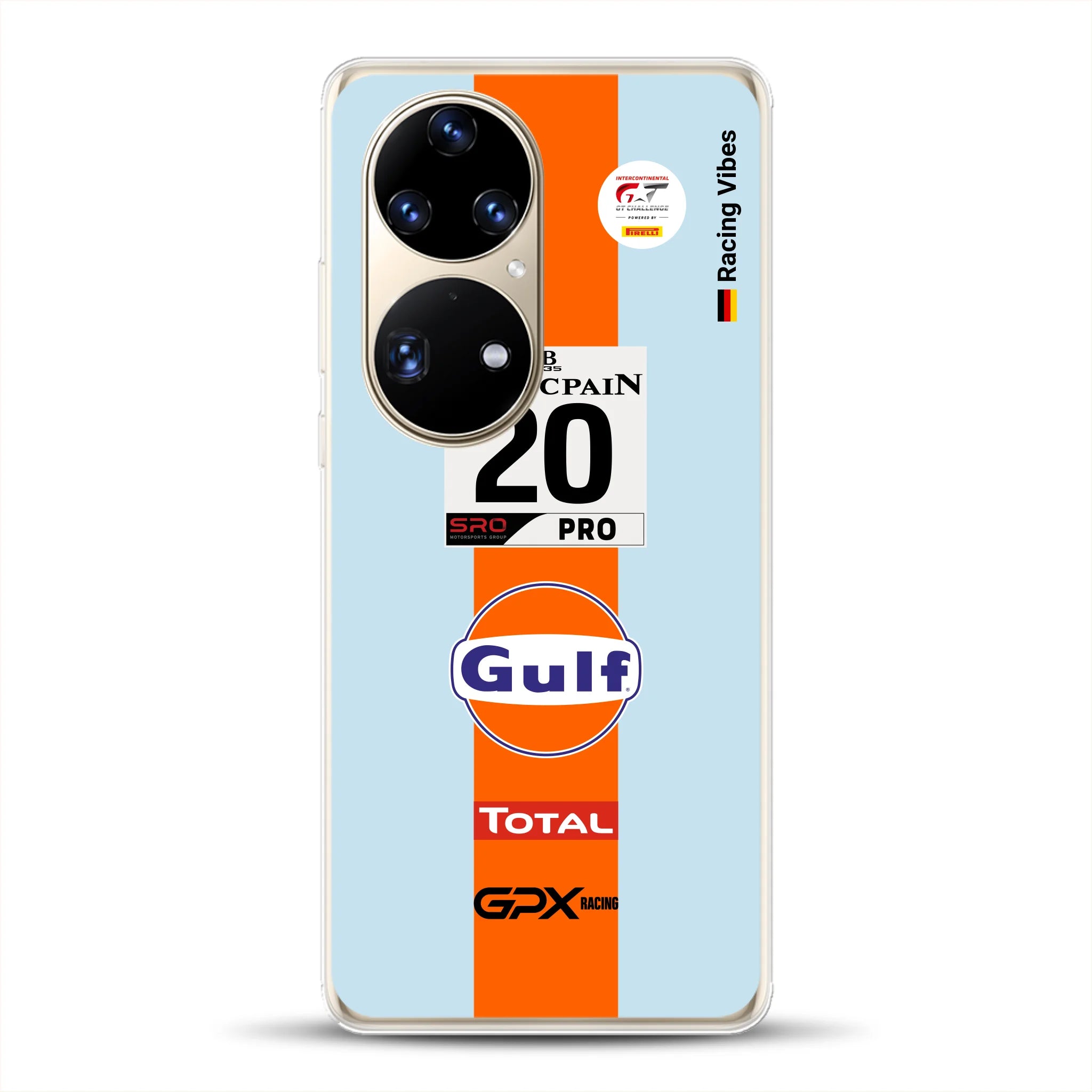 Gulf Porsche GT Livery - Individuelle Handyhülle für Huawei