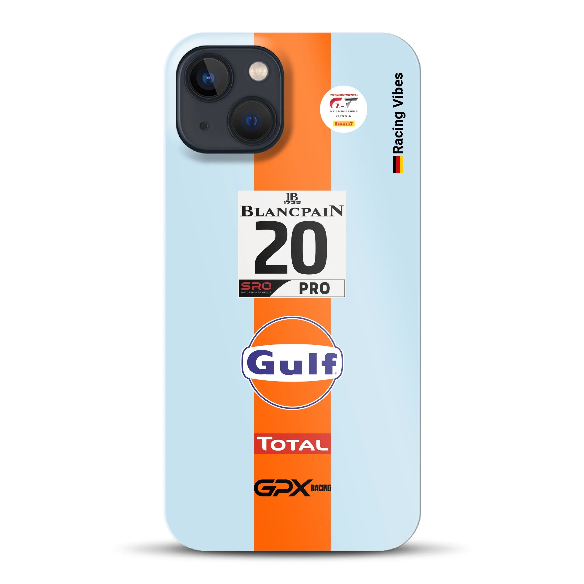 Gulf Porsche GT Livery - Individuelle Hardcase Hülle für iPhone