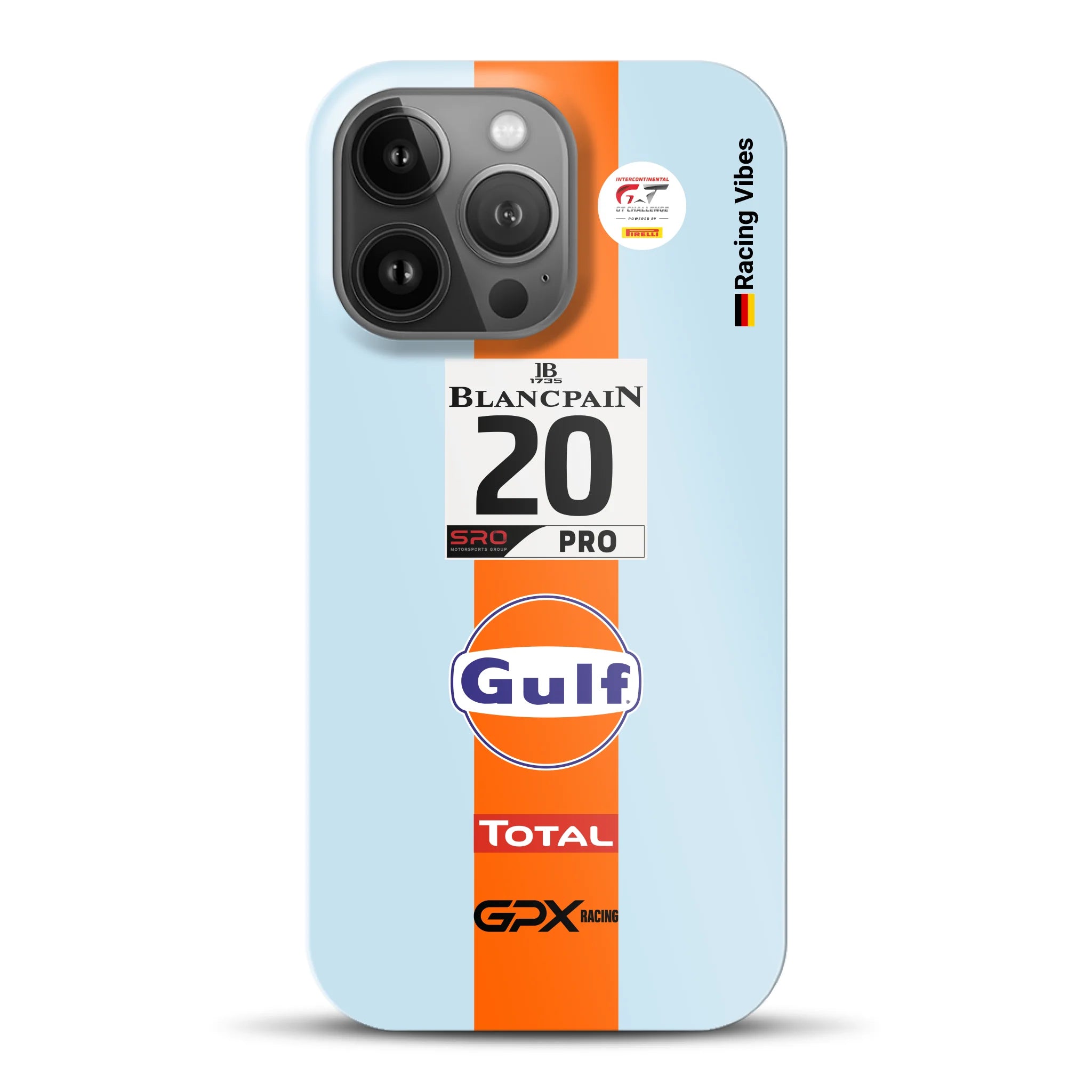 Gulf Porsche GT Livery - Individuelle Hardcase Hülle für iPhone