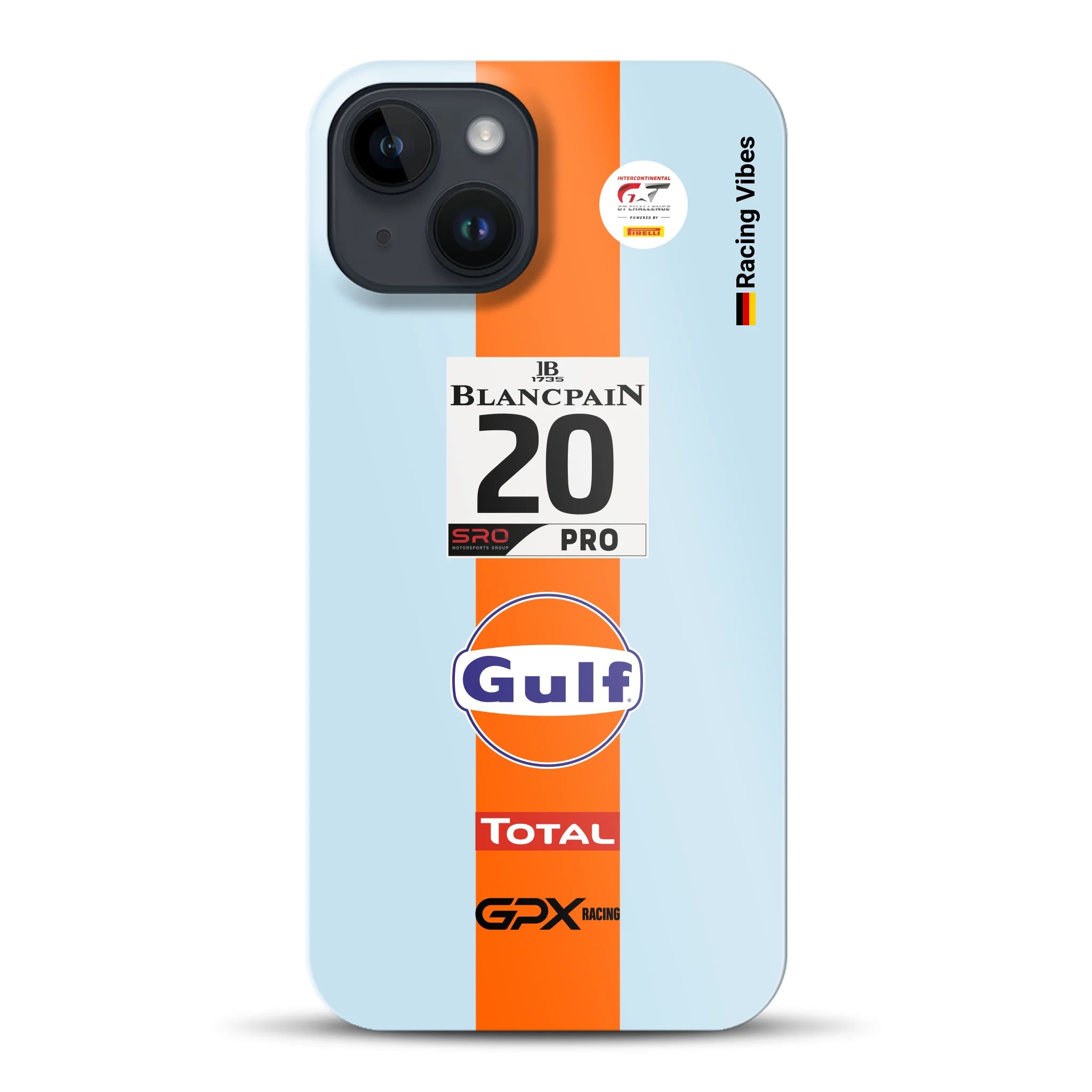 Gulf Porsche GT Livery - Individuelle Hardcase Hülle für iPhone