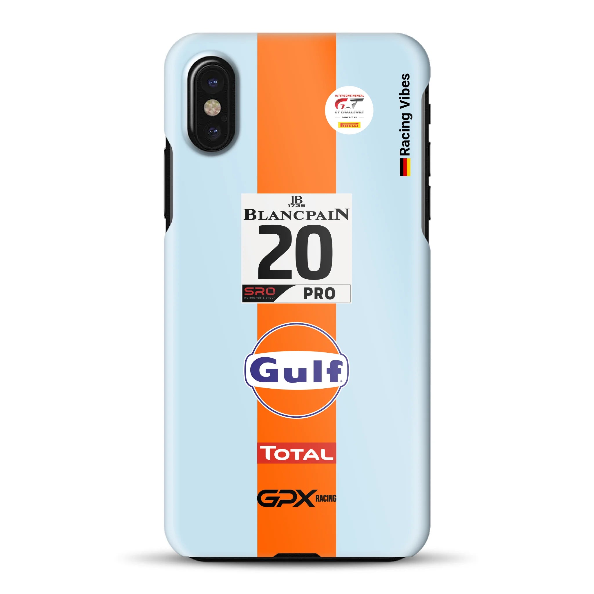 Gulf Porsche GT Livery - Individuelle Hardcase Hülle für iPhone